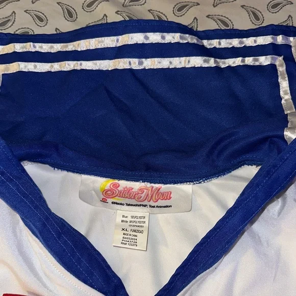Sailor Moon Womens Cosplay Costume - Blue, White, and Red - Picture 5 of 9